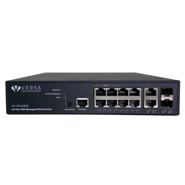 VX-GPU2610 PoE Switch front